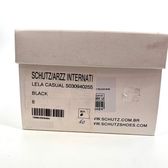 Schutz Lela Women’s Size 8B Black Leather Knotted Strap Slide Pointed Toe Heels - Picture 16 of 16